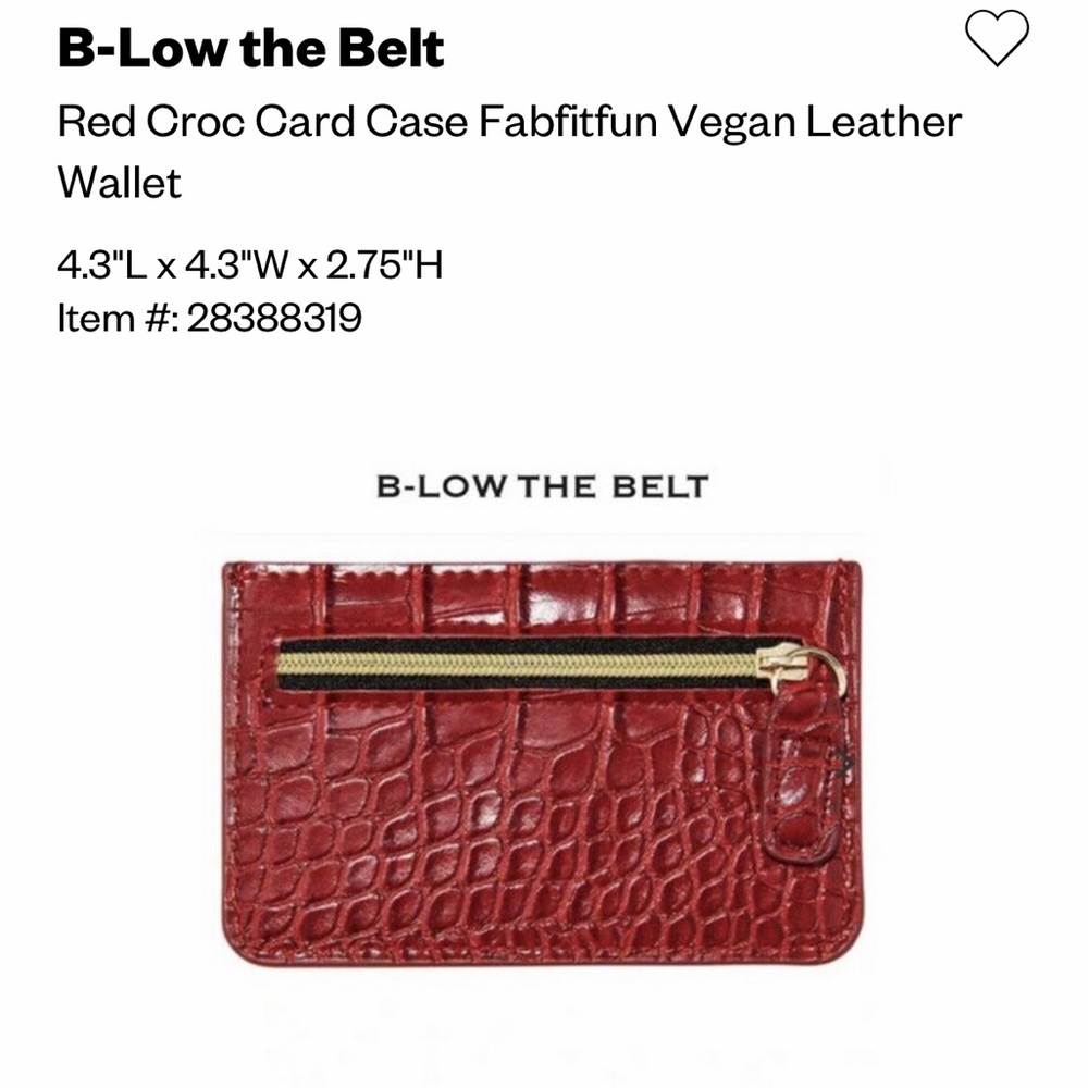 🎁GIFTED🎁 Red Croc Card Holder - Picture 2 of 2